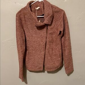 Hem & Thread Mauve Sweater Jacket Small